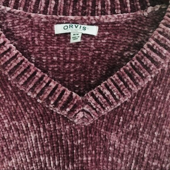 Orvis Super Soft Comfy Chenille Sweater Size Medium - Picture 5 of 6